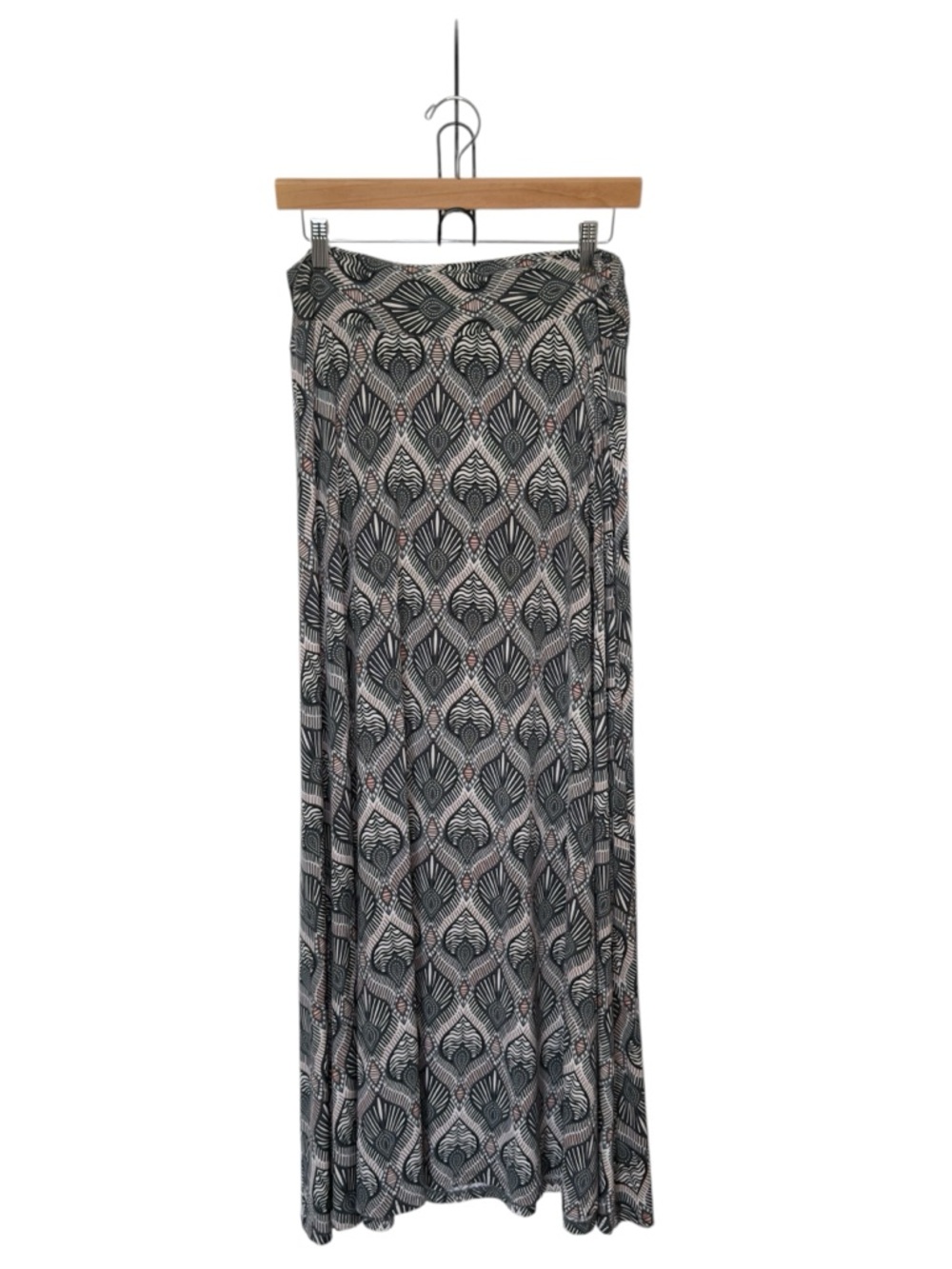 Versona Large Geometric Pattern‎ Boho Chic Whimsigoth Maxi Skirt Multicolor